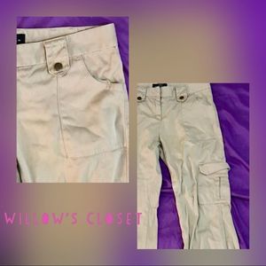 Moda International  Cargo Khaki's Size 4